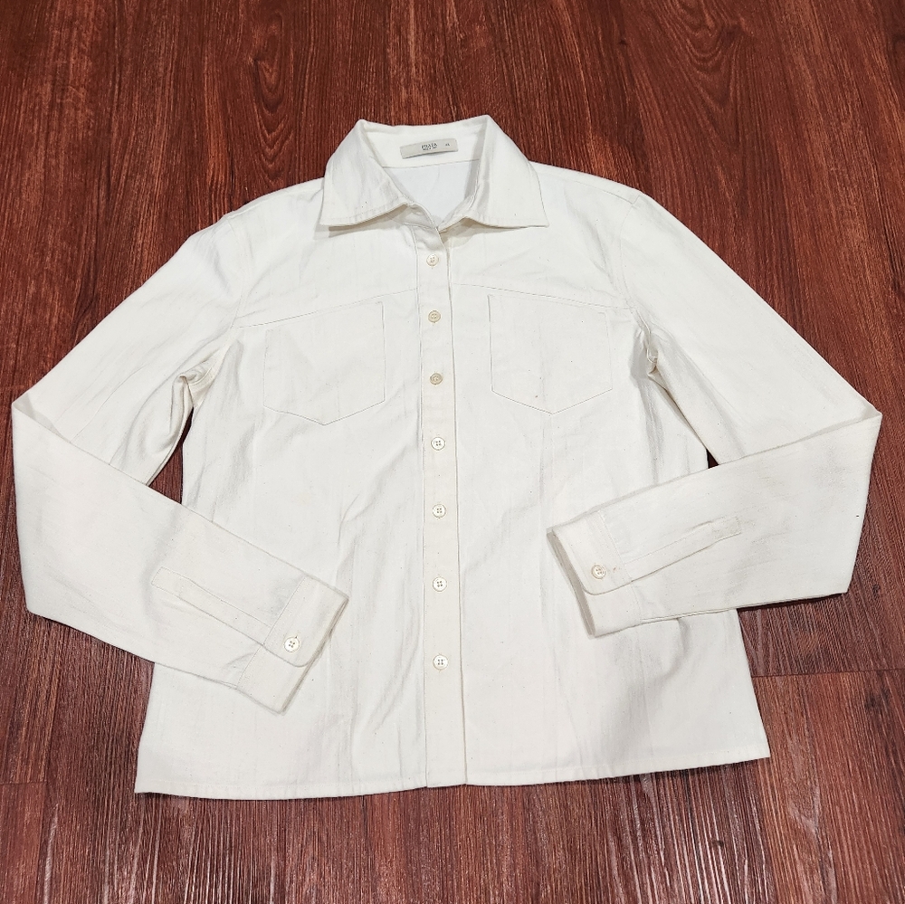 Prada Cream Button-Down Shirt